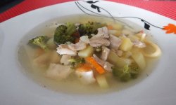 Овощной суп с брокколи и цветной капустой