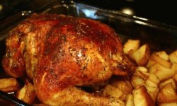 Как приготовить в духовке курицу с яблоками