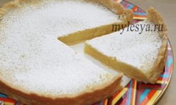 Пирог с лимоном из песочного теста рецепт