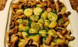 Как приготовить в духовке картошку с грибами