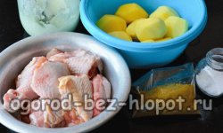 Рецепт тушеной картошки с курицей в кастрюле