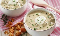 Рецепт суп пюре из шампиньонов и картофеля