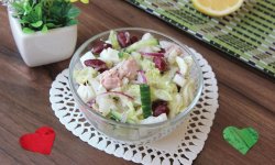 Рецепт салат с фасолью и тунцом рецепт