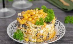Рецепт салат с кукурузой и грибами рецепт