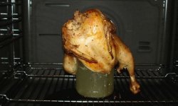 Как приготовить курицу в духовке на бутылке