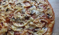 Пицца с грибами и с курицей рецепт