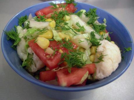 Салат с цветной капустой - фото рецепты